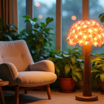 Lampe sur pied fleur : créez un coin lecture lumineux et végétal propice à la détente